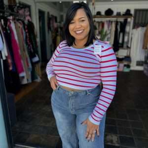 Stripe Crop Top