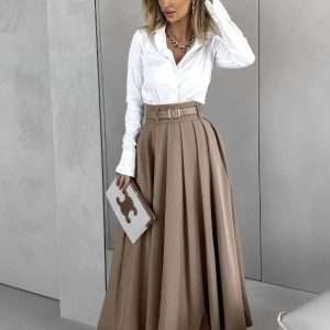 Cotton Maxi Skirt