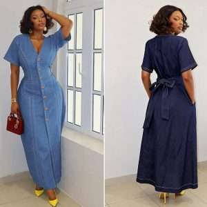 Denim Maxi Dress