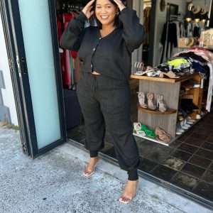 Knitted Cardigan 2Piece