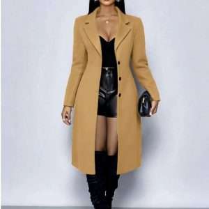 Slim-Fit Melton Coat