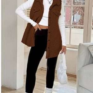 Sleeveless Teddy Jacket