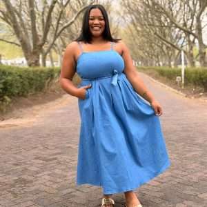 Denim Strappy Dress